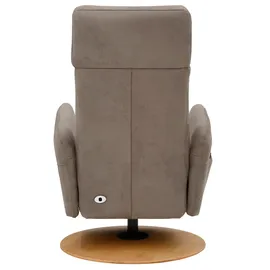 sit&more TV-Sessel Kobra Mikrofaser 71 x 110 x 82 cm Braun mit 2 Motoren
