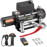 Vevor Seilwinde Kunststoff/Stahl 4500 kg schwarz