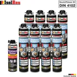 Brunnenschaum 8 x 750ml Bauschaum 1 x Reiniger Montageschaum Pistolenschaum