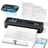 Phomemo M832D Thermodrucker A4, Touchscreen Mobiler Drucker für Zuhause & Büro, 300 DPI Thermodrucker Kompatibel mit Android und iOS, Handy & Laptop, drahtlose Drucker für Geschäftsreisen, Schule