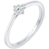 Elli DIAMONDS Elli DIAMONDS Pierścień Verlobung Klassisch Diamant 0.06 ct. 925 Silber Ringe Damen