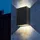 Paco Home Wandleuchte (IP54) Anthrazit