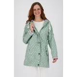 Regenjacke ANKERGLUT "Friesennerz ANKERGLUTZAUBER", Damen, Gr. 48 (XL), grau, Web, Obermaterial: 100% Polyurethan. Futter: 100% Polyester, figurumspielend hüftbedeckend, gerader Abschluss mit Druckknopf, Jacken Regenjacke, auch in Großen Größen erhältlich