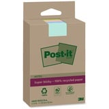 Post-it Post-it® Super Sticky Recycling Notes Haftnotizen extrastark farbsortiert 4 Blöcke