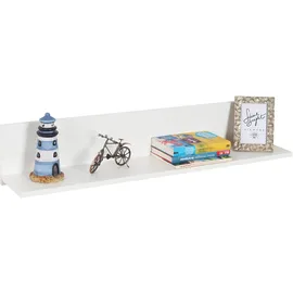 Ricoo Wandregal 98 x 19 x 19 cm Weiß Matt