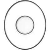 COFI LAV 6-tlg. Unterteller-Set aus Glas für türkische Teegläser oder Tassen - oval -
