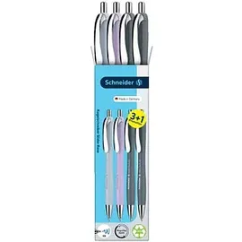 Schneider Kugelschreiber Basic Blau 0,7 mm 4 St.