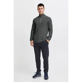 !Solid Troyer SOLID "Troyer SDKotch", Herren, Gr. L, grau (dunkelgrau melange), Obermaterial: 100% Baumwolle CO recyc.., Pullover Troyer