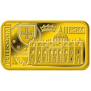 5-Gramm-Goldbarren "Petersdom"