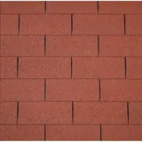 Easy Rechteck-Dachschindeln 80 x 33,6 cm Ziegelrot