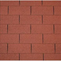 Easy Rechteck-Dachschindeln 80 x 33,6 cm Ziegelrot