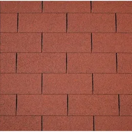Easy Rechteck-Dachschindeln 80 x 33,6 cm Ziegelrot