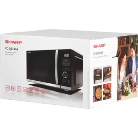 Sharp YC-QS254AE-B Mikrowelle, Schwarz
