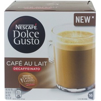 Nescafé Dolce Gusto Cafe au Lait Decaffeinato, entkoffeinierten Kaffee, 16 Kapseln