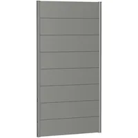 Biohort Grau, Metall, 96x182x4.4 cm, Sonnen- & Sichtschutz, Sichtschutz Garten, Paravents outdoor