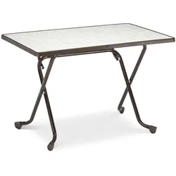 BEST Scherenklapptisch eckig 110x70cm braun 26521110