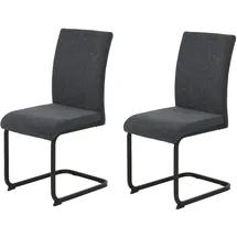 Hela Polsterschwingstuhl 2er Set LINN grau