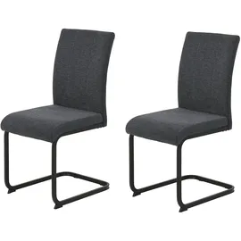 Hela Polsterschwingstuhl 2er Set LINN grau