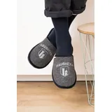 ADELHEID Filzpantoffel Hausherr Herren, grau, Größe 44 EU