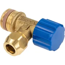 tecuro Eckventil 1/2 Zoll x 3/8 Zoll/Quetschverschraubung Ø 10 mm - DN 10, selbstdichtend, passend zu UP-Spülkasten