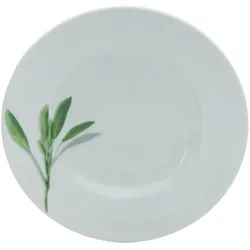 Pastateller KRÄUTER SALBEI - weiß