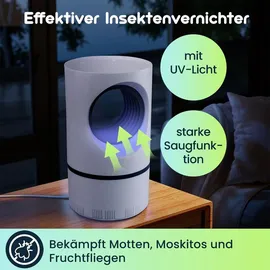 casativo Insektenvernichter mit UV-Licht & Saugfunktion 20-50 m2