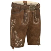 Nübler Trachtenlederhose Lederhose kurz Manfred in BRaun von Nübler braun 56