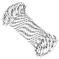 vidaXL Leinen Bootsseil Geflochten 5 mmx25 m Polyester Weiß