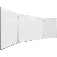 ALLboards Whiteboard Klapptafel 120x180//360cm mit Aluminiumrahmen Magnettafel Flügeltafel Weiß,