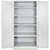 ADB Stahlschrank 40752 lichtgrau 92,0 x 60,0 x 195,0 cm, aufgebaut