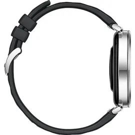Huawei Watch GT 5 41 mm Silber Fluorelastomer-Armband Schwarz