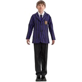 Metamorph Kostüm Wednesday Schuluniform schwarz-violett für Jungs, Die reguläre Uniform für männliche Schüler der Nevermore Academy aus d lila 146-152