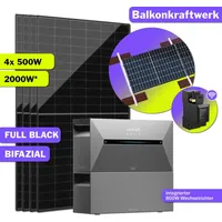 Anker 2000W Balkonkraftwerk Anker Solix Speicher 3.2kWh mit Montagepaket