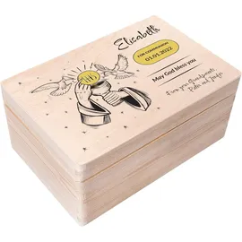 Creative Deco Holzkiste Kommunion Geschenke 30 x 20 x 14 cm