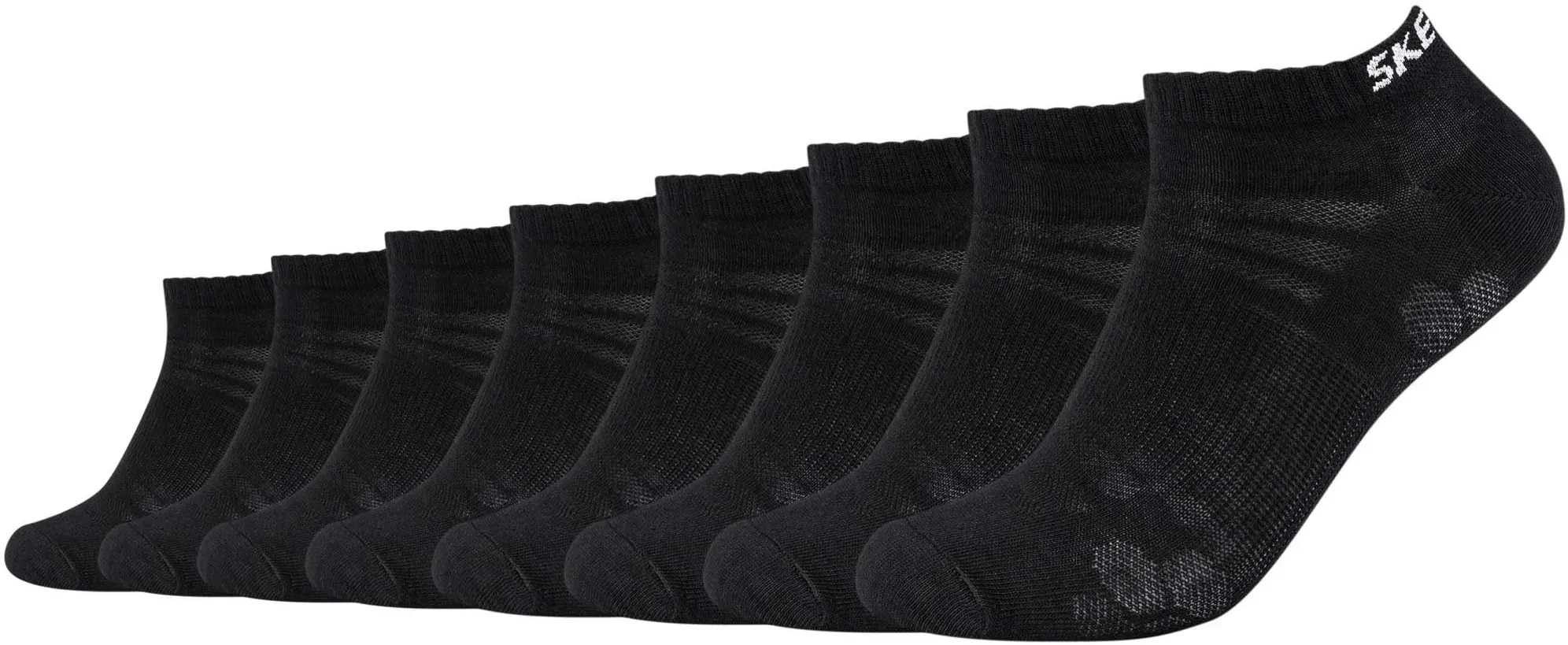 Skechers Sneakersocken, (Packung, 8er-Pack), mit hochwertig verarbeitetem Garn Skechers schwarz 43 (46)