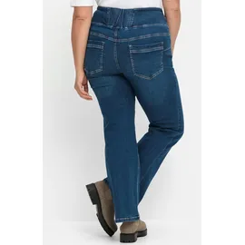 sheego Bootcut-Jeans in dark blue denim), | Gr.: 46