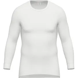 Ammann Unterhemd AMMANN "langarm Shirt Day Classic / Doppelripp Exquisit", Herren, Gr. 8, N-Gr, weiß, Obermaterial: 100% Baumwolle CO., Unterhemden Unterhemd