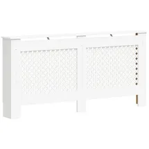 vidaXL Heizkörperverkleidung Weiß 172x19x81,5 cm MDF