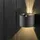 Lumiled Außenleuchte Aluminium 10,0 cm 2x 3 W schwarz