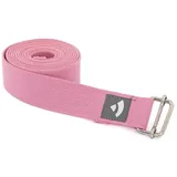 bodhi Yogagurt Asana Belt, Schiebeschnalle Baumwolle pink EINHEITSGRÖSSE