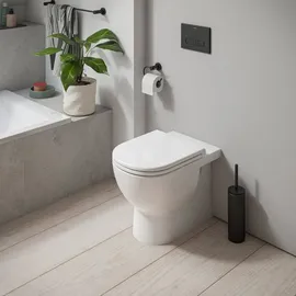 Duravit D-Code WC-Set mit WC-Sitz Weiß hochglanz