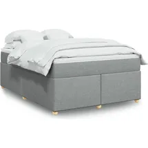 vidaXL Boxspringbett 160 x 200 cm Hellgrau
