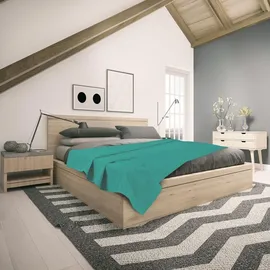 Setex Waffelpiqué Decke 75 x 120 cm Petrol