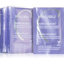 Malibu C Wellness Hair Remedy Malibu Blondes Intensivkur für blondes und meliertes Haar 12x5 g