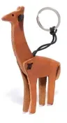 Schlüsselanhänger Giraffe - Tan