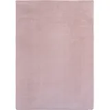 KADIMA DESIGN Teppich Kurzflor Unifarben Polyester Antirutsch Wohnzimmer Rosa Rechteckig 120x160 | Kadima Design