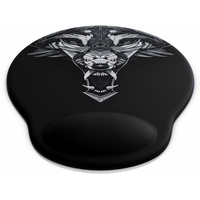 Titanwolf Gaming Mauspad mit Handgelenkauflage, Office Gel Mousepad mit Handgelenkpolster, schwarz