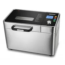 Unold Brotbackautomat BackProfi 68476 | bis 1000 g mit Nussspender, 18 Programme Touchscreen, & Drehknopf, Keramikbeschichtung, Timer - Silber