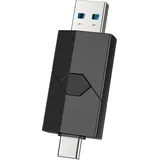 Vansuny USB C Stick 256GB USB 3.0, Dual USB Stick 256GB 3.0 USB A + USB C Stick 256GB, Type C OTG für iPhone 15/Smartphone/Tablet Mac/Computer