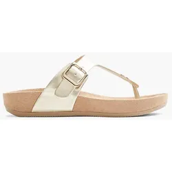 Zehentrenner - Damen - gold